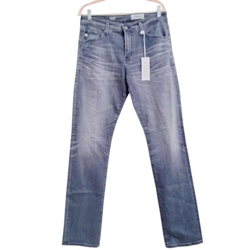 AG Adriano Goldschmied Black Everett Slim Straight Men’s Jean 32 x 33